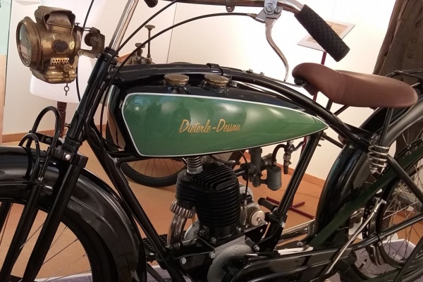 Ausstellungsobjekt (Detailansicht) Dieterle Motorrad