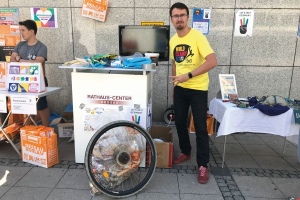 Sammelstation zum World Cleanup Day