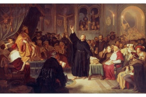 Hermann Plüddemann, Luther auf dem Reichstag in Worms, 1864