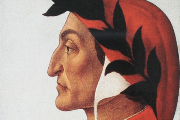 Porträt des Dante Alighieri, von Sandro Botticelli (Ausschnitt)
