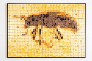 Julia Rückert „INSOMNIA AUREA“, 2021, Keramikmosaik, 108 x 152 cm